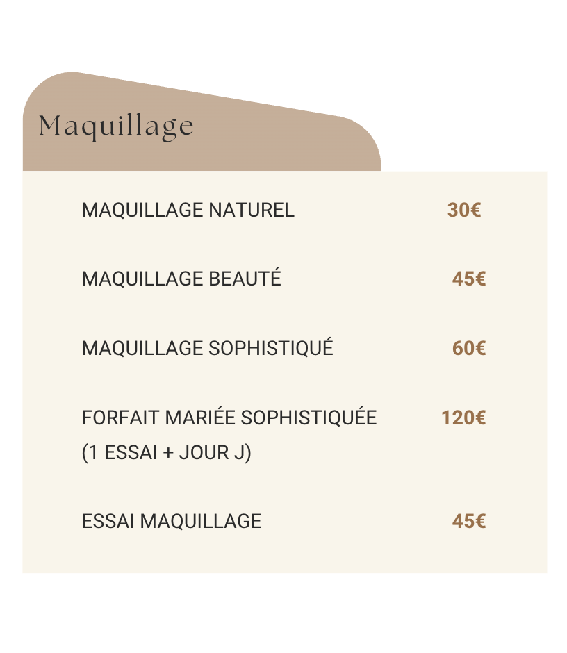 Nos maquillages