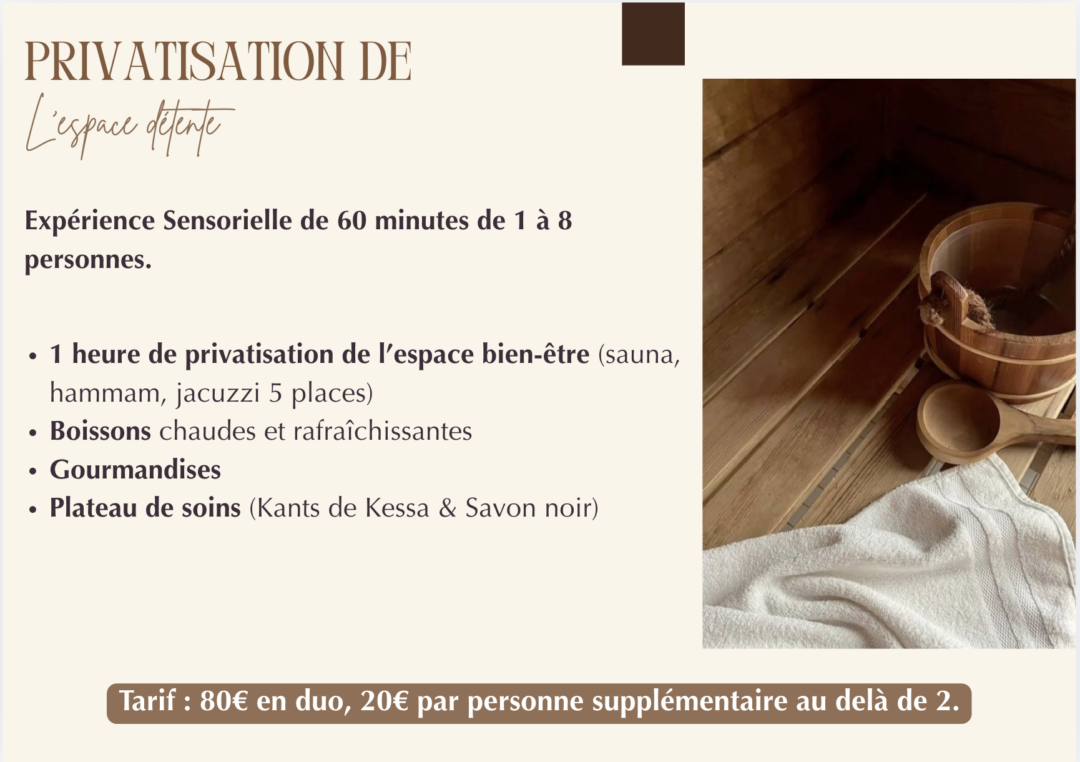 Privatisation espace détente