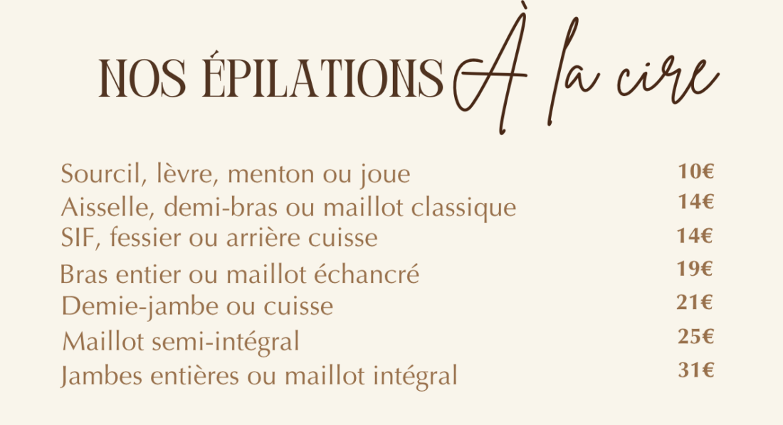 Nos épilations